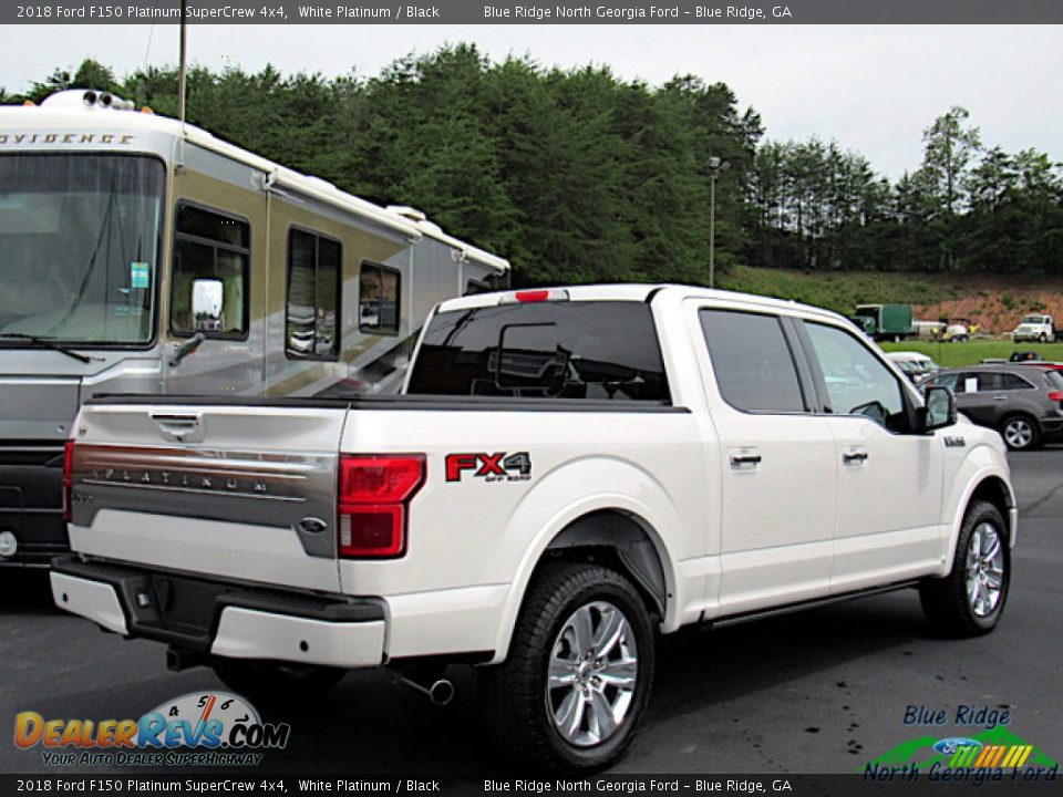 2018 Ford F150 Platinum SuperCrew 4x4 White Platinum / Black Photo #5