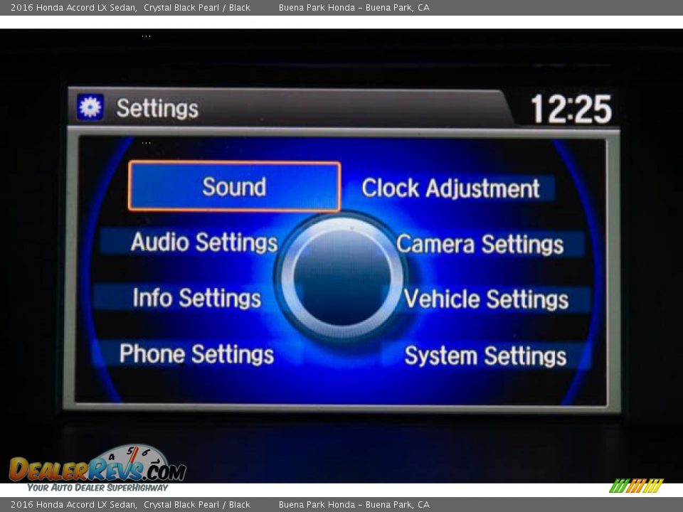 2016 Honda Accord LX Sedan Crystal Black Pearl / Black Photo #24