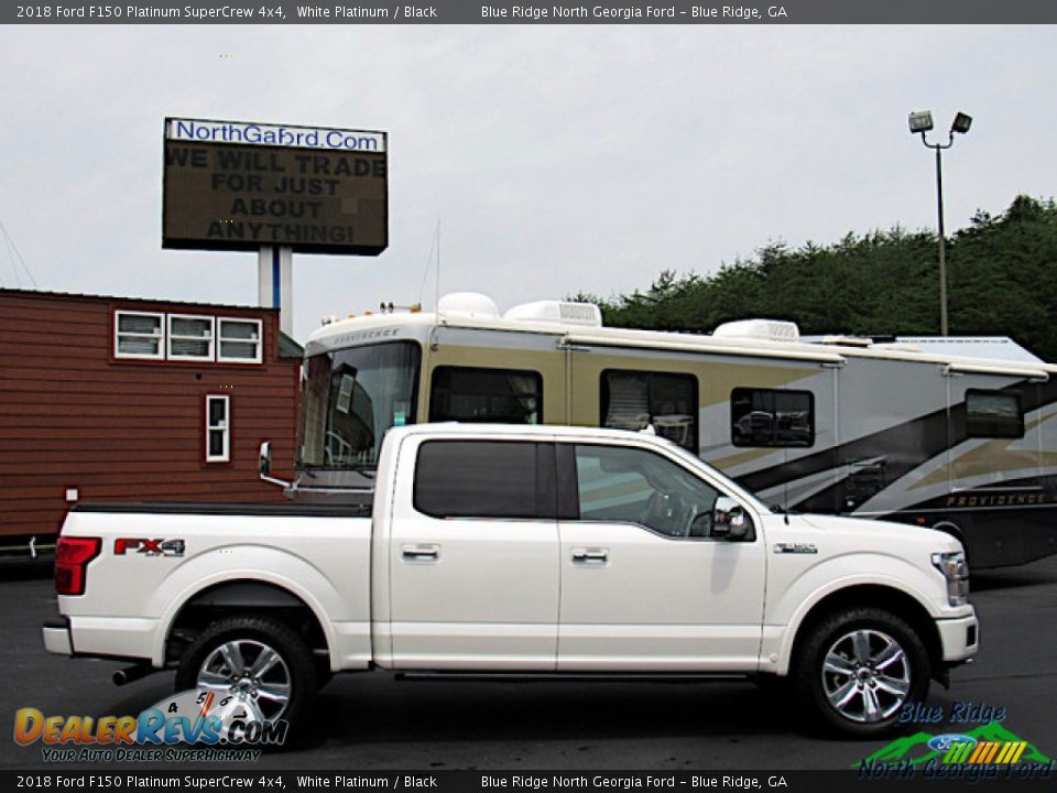 2018 Ford F150 Platinum SuperCrew 4x4 White Platinum / Black Photo #6
