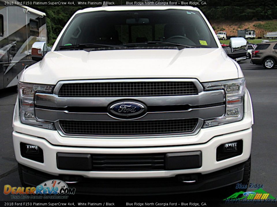 2018 Ford F150 Platinum SuperCrew 4x4 White Platinum / Black Photo #8