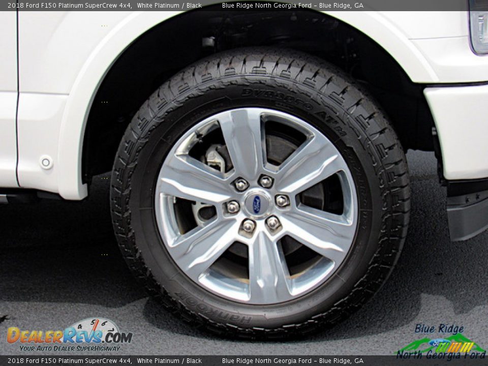 2018 Ford F150 Platinum SuperCrew 4x4 White Platinum / Black Photo #9