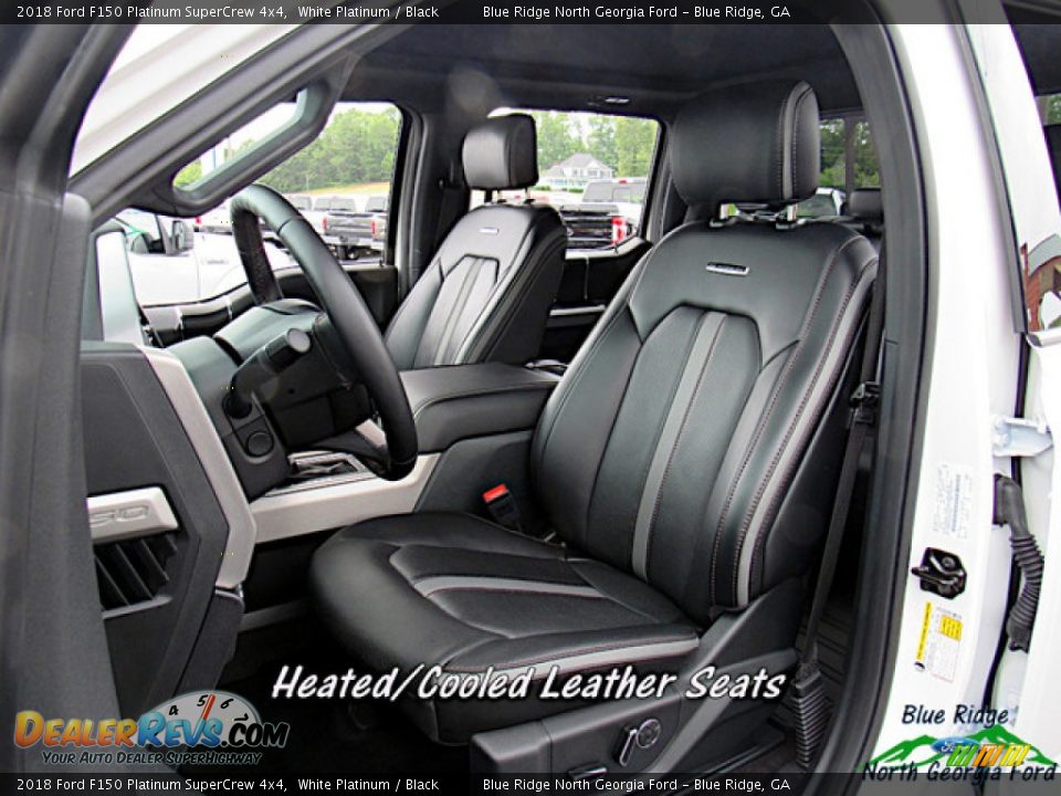 2018 Ford F150 Platinum SuperCrew 4x4 White Platinum / Black Photo #10