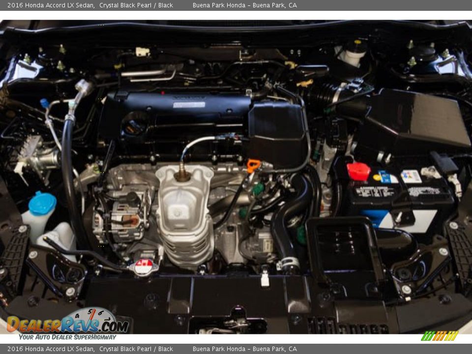 2016 Honda Accord LX Sedan Crystal Black Pearl / Black Photo #31