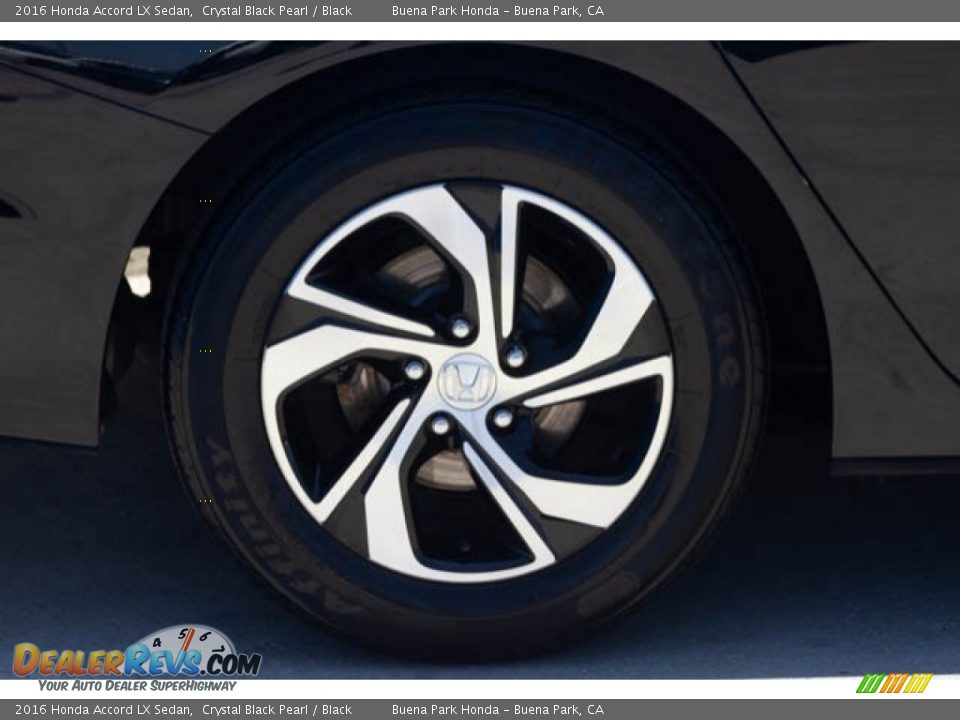 2016 Honda Accord LX Sedan Crystal Black Pearl / Black Photo #32
