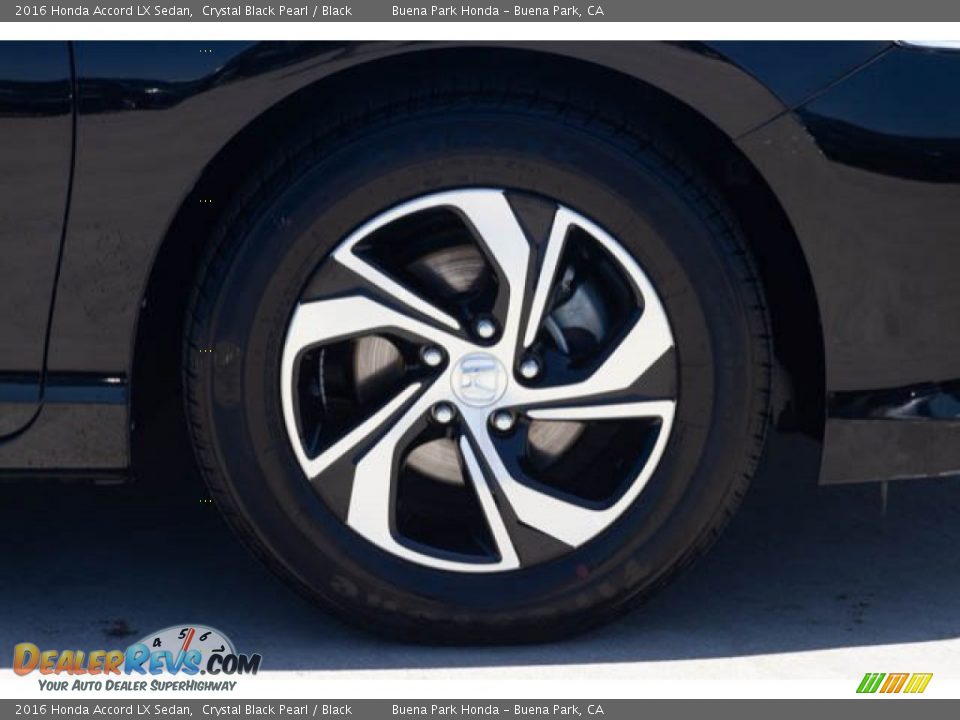 2016 Honda Accord LX Sedan Crystal Black Pearl / Black Photo #33