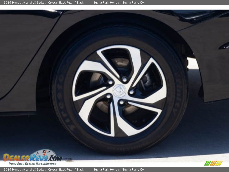 2016 Honda Accord LX Sedan Crystal Black Pearl / Black Photo #34