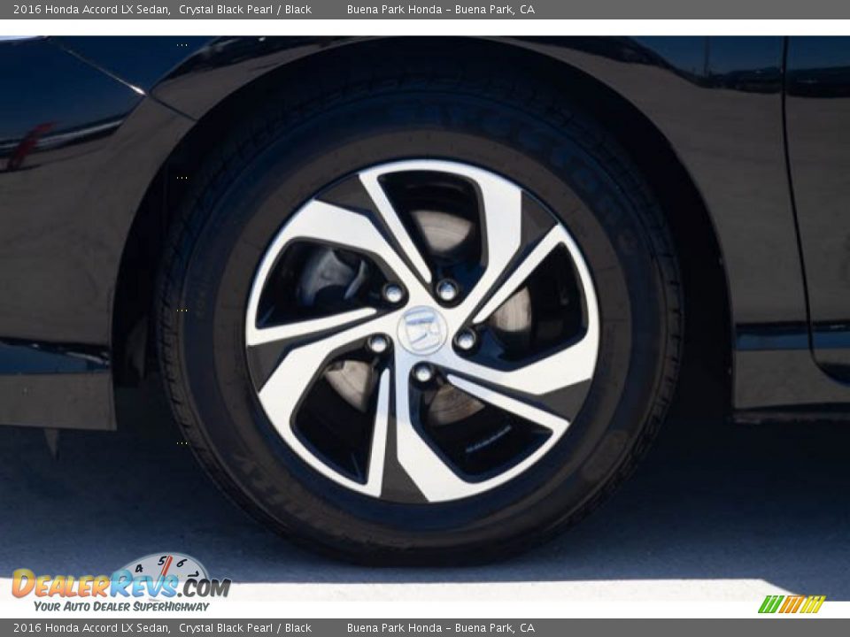 2016 Honda Accord LX Sedan Crystal Black Pearl / Black Photo #35