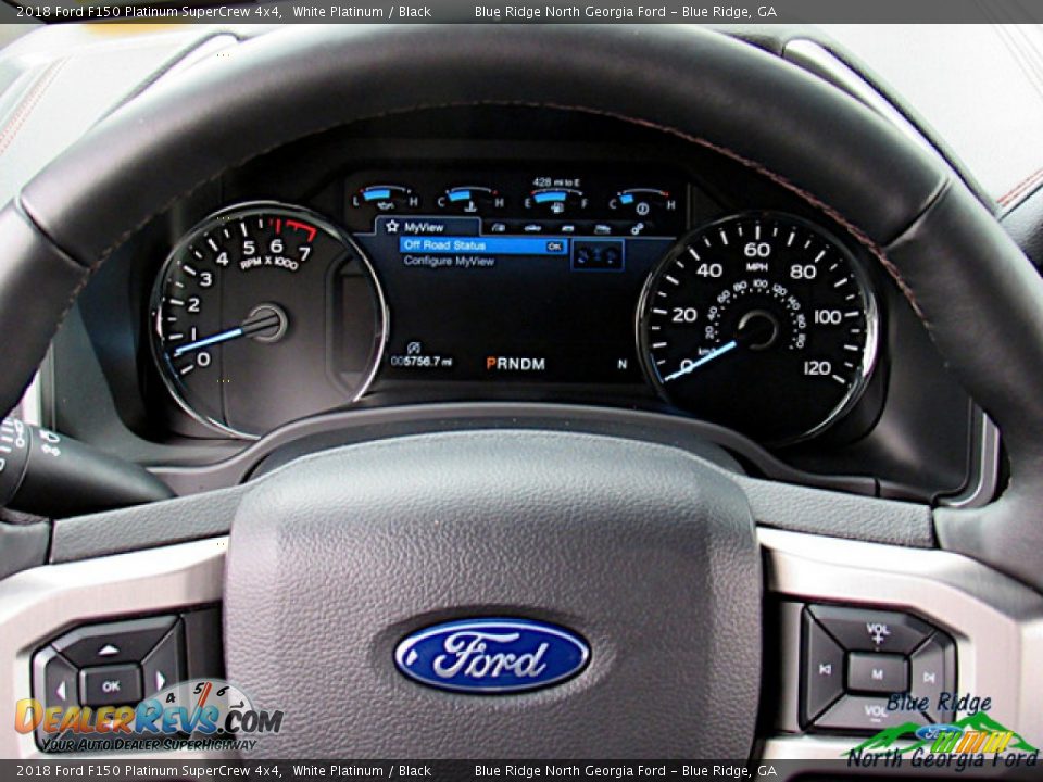 2018 Ford F150 Platinum SuperCrew 4x4 White Platinum / Black Photo #19
