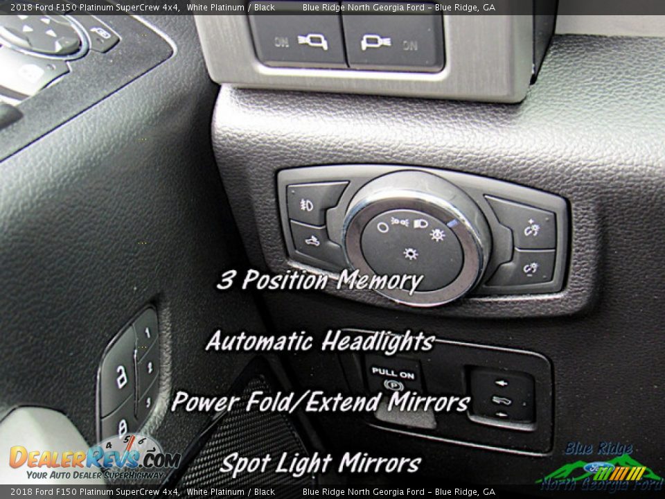 2018 Ford F150 Platinum SuperCrew 4x4 White Platinum / Black Photo #26
