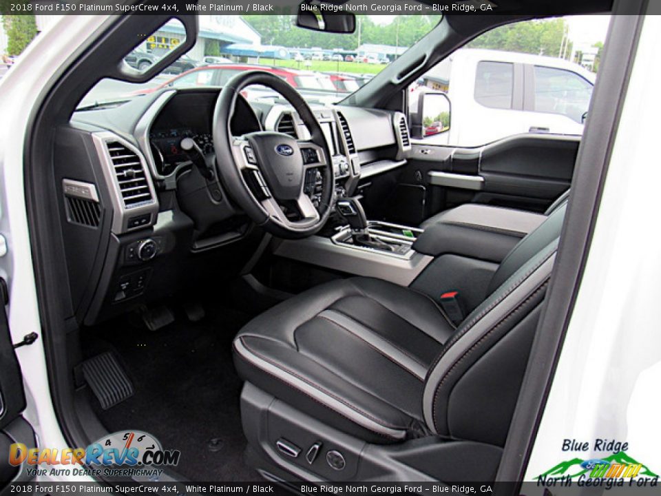 2018 Ford F150 Platinum SuperCrew 4x4 White Platinum / Black Photo #30