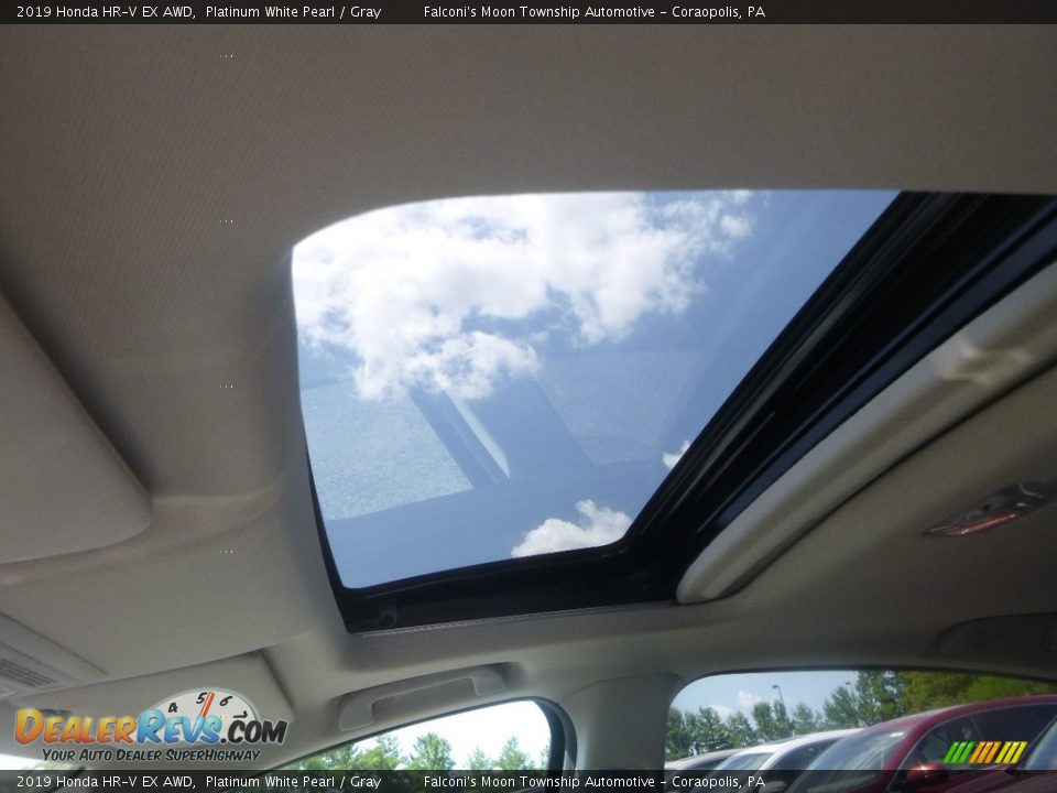 2019 Honda HR-V EX AWD Platinum White Pearl / Gray Photo #13