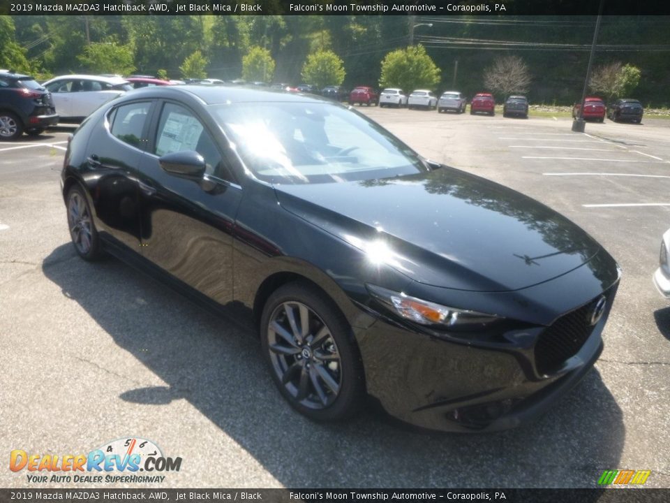 2019 Mazda MAZDA3 Hatchback AWD Jet Black Mica / Black Photo #3