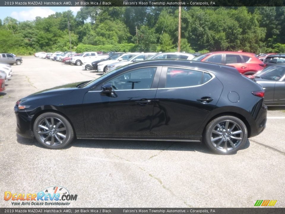2019 Mazda MAZDA3 Hatchback AWD Jet Black Mica / Black Photo #6