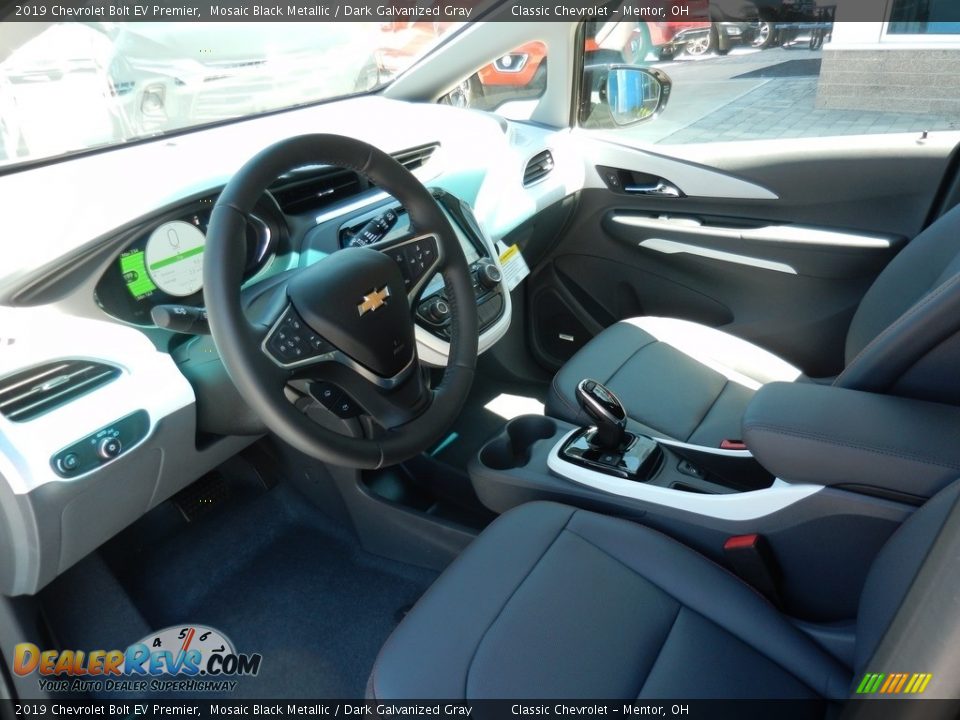 Dark Galvanized Gray Interior - 2019 Chevrolet Bolt EV Premier Photo #6