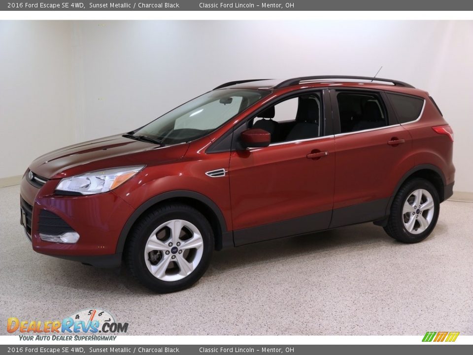 2016 Ford Escape SE 4WD Sunset Metallic / Charcoal Black Photo #3