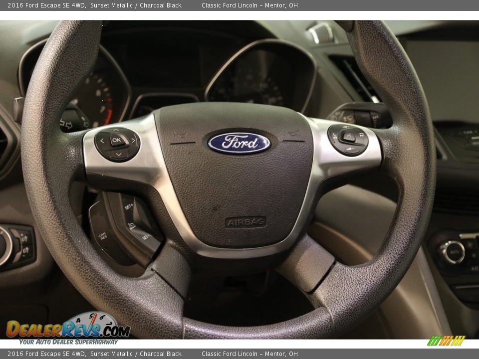2016 Ford Escape SE 4WD Sunset Metallic / Charcoal Black Photo #7