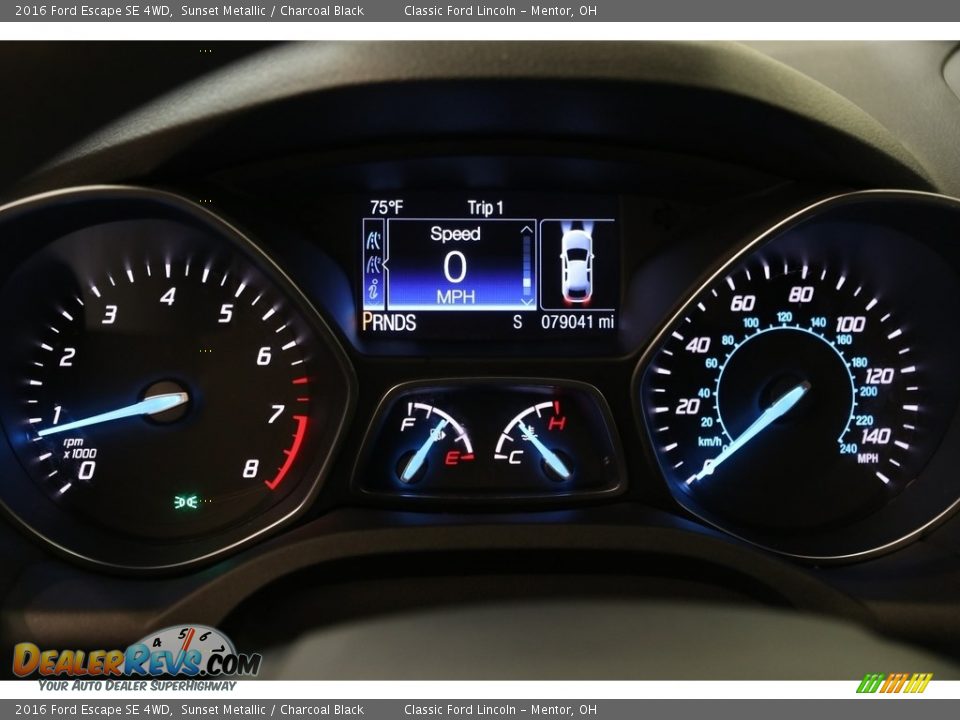 2016 Ford Escape SE 4WD Sunset Metallic / Charcoal Black Photo #8