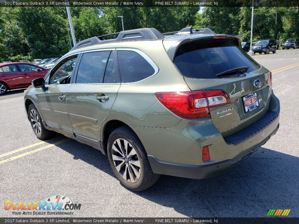 2017 Subaru Outback 3.6R Limited Wilderness Green Metallic / Warm Ivory Photo #2