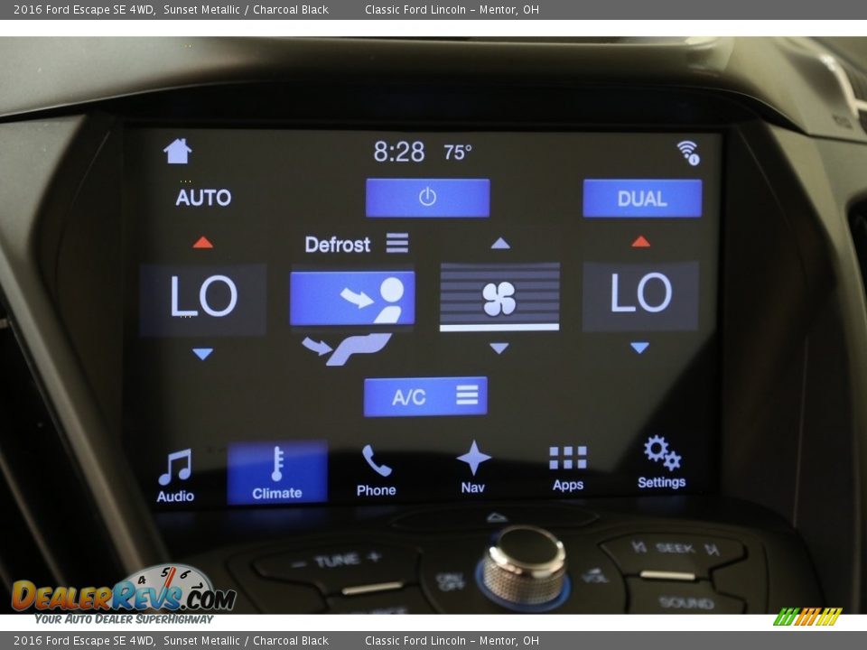 2016 Ford Escape SE 4WD Sunset Metallic / Charcoal Black Photo #11