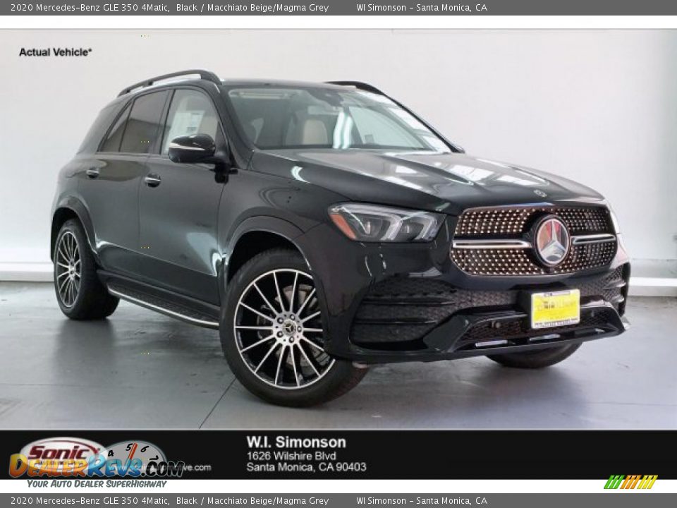 2020 Mercedes-Benz GLE 350 4Matic Black / Macchiato Beige/Magma Grey Photo #1