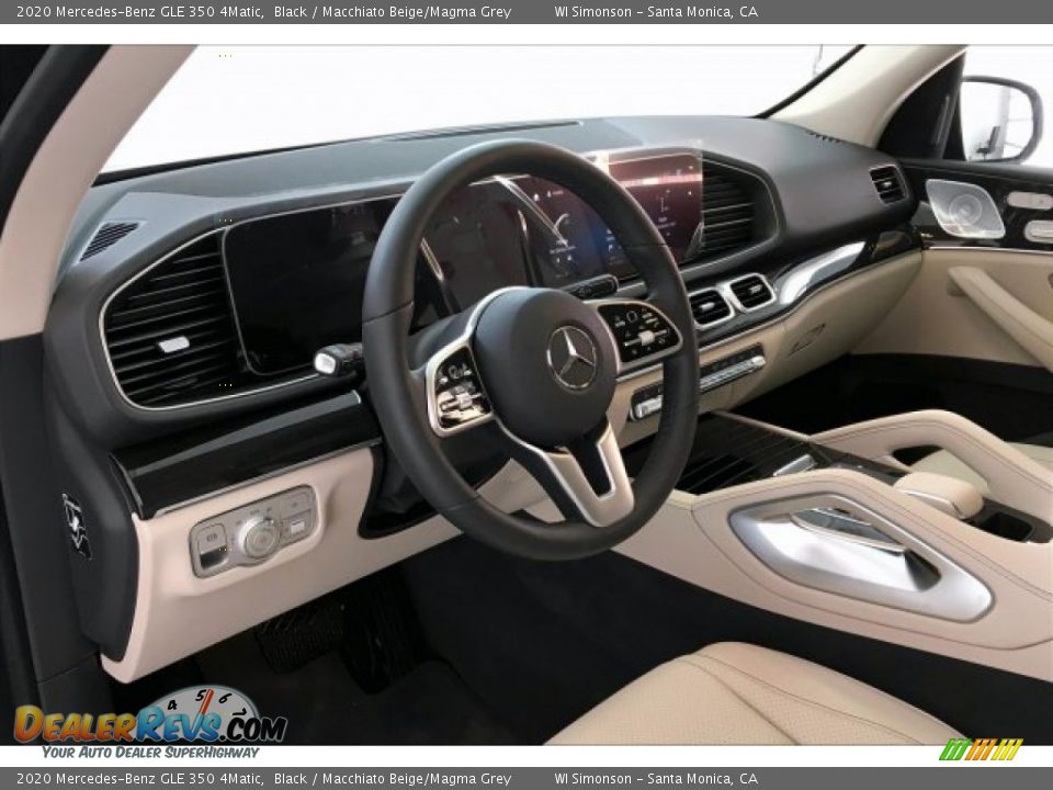 2020 Mercedes-Benz GLE 350 4Matic Black / Macchiato Beige/Magma Grey Photo #4