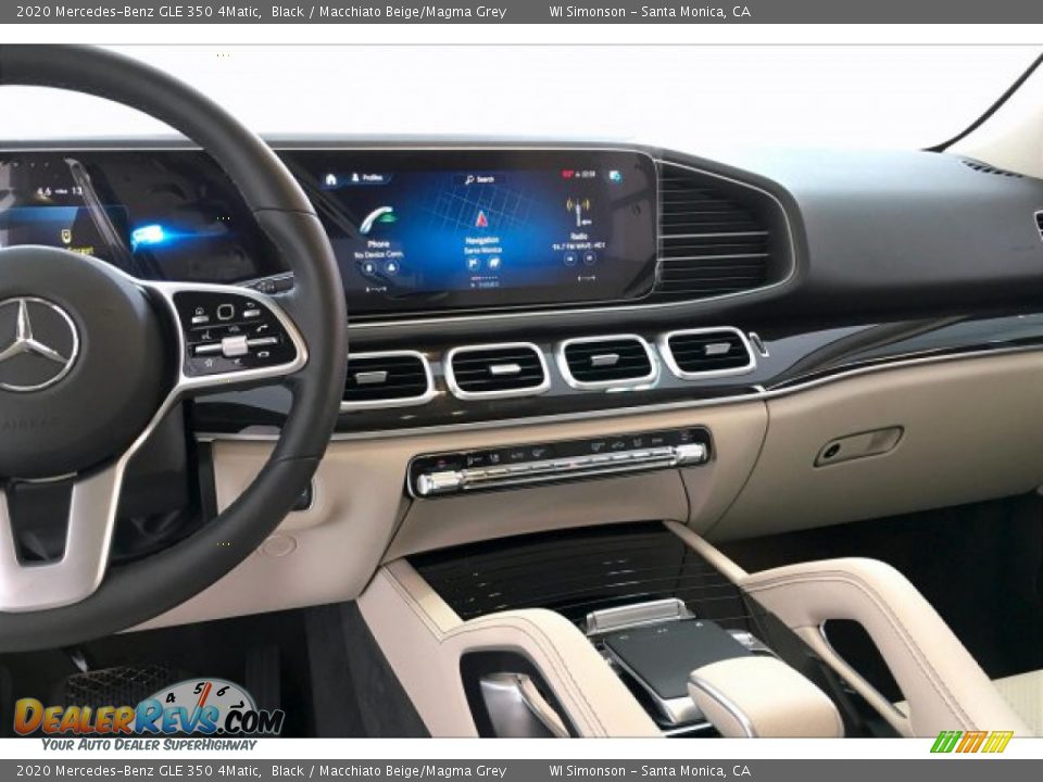 2020 Mercedes-Benz GLE 350 4Matic Black / Macchiato Beige/Magma Grey Photo #6