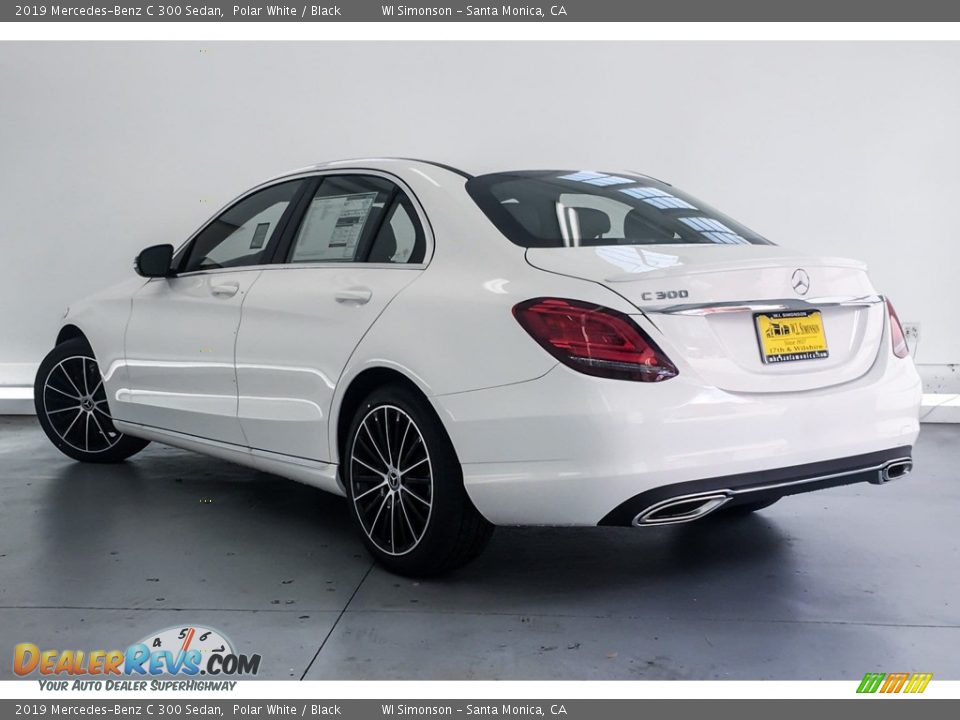 2019 Mercedes-Benz C 300 Sedan Polar White / Black Photo #2
