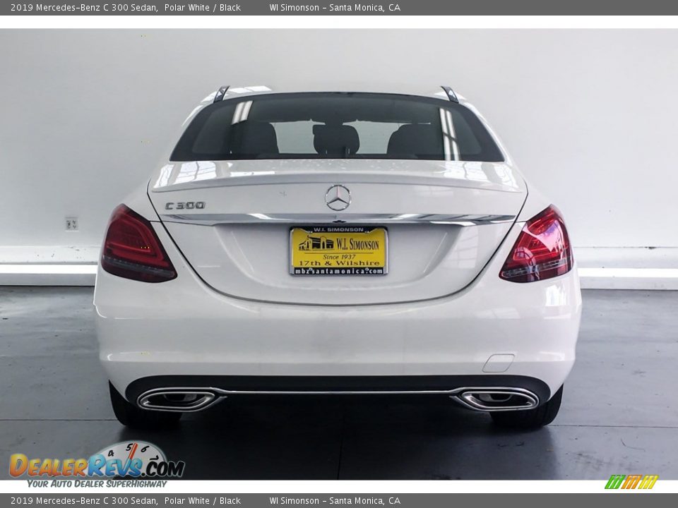 2019 Mercedes-Benz C 300 Sedan Polar White / Black Photo #3