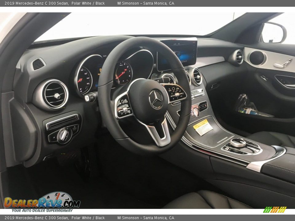 2019 Mercedes-Benz C 300 Sedan Polar White / Black Photo #4