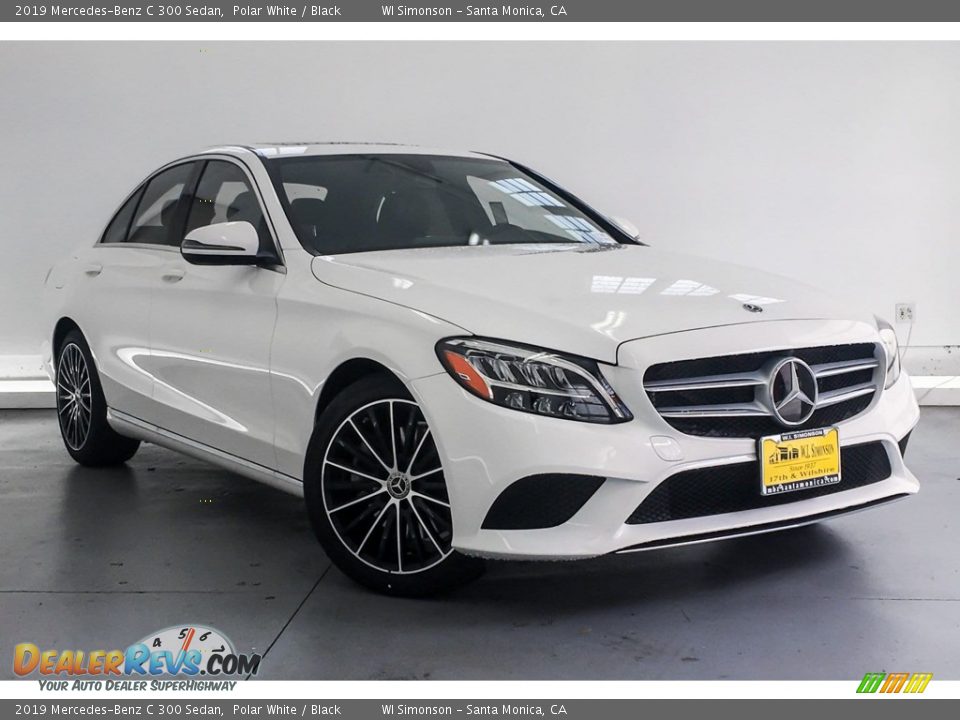 2019 Mercedes-Benz C 300 Sedan Polar White / Black Photo #10
