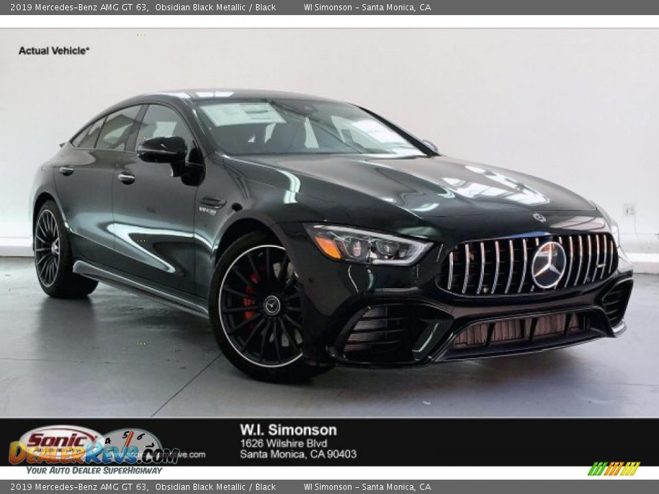 2019 Mercedes-Benz AMG GT 63 Obsidian Black Metallic / Black Photo #1