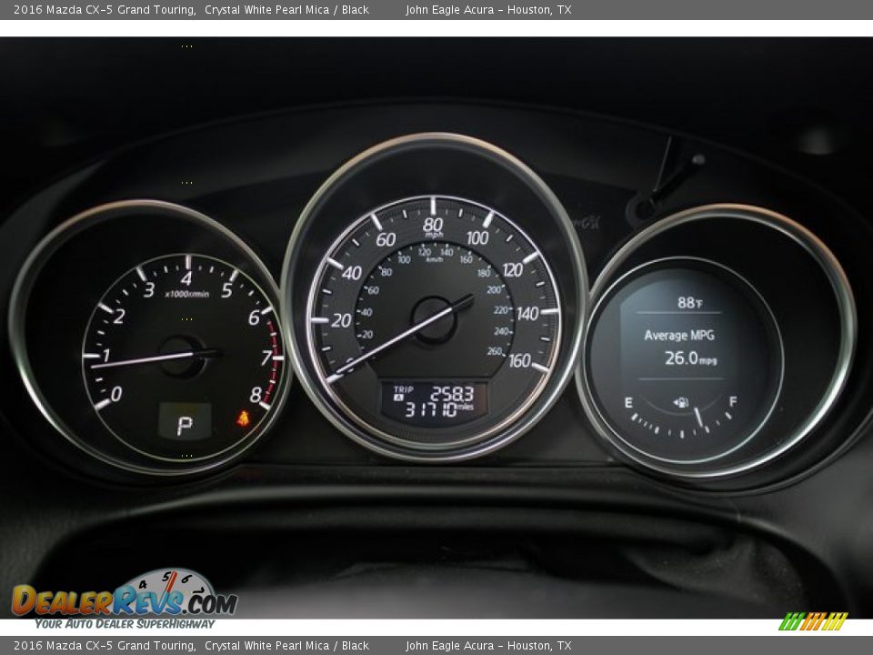 2016 Mazda CX-5 Grand Touring Crystal White Pearl Mica / Black Photo #35