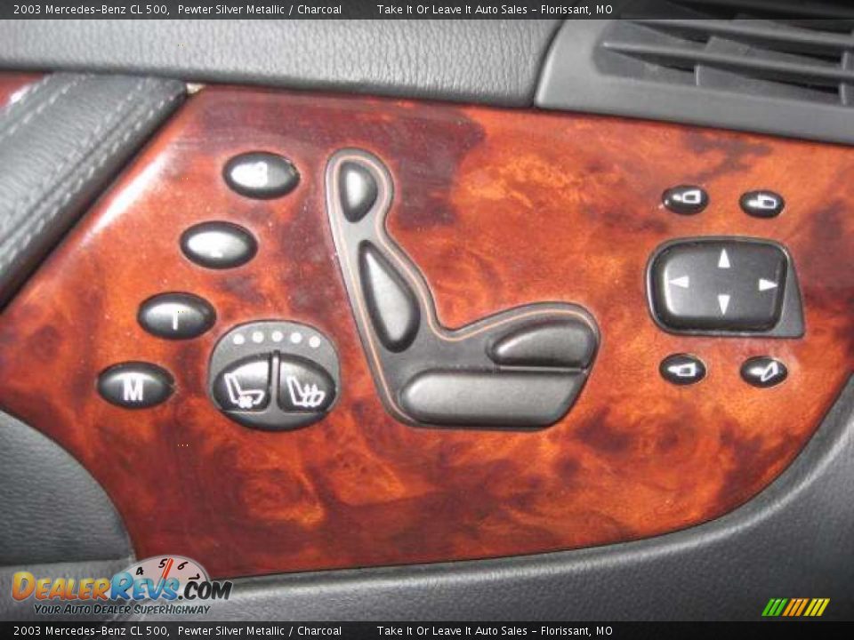2003 Mercedes-Benz CL 500 Pewter Silver Metallic / Charcoal Photo #2