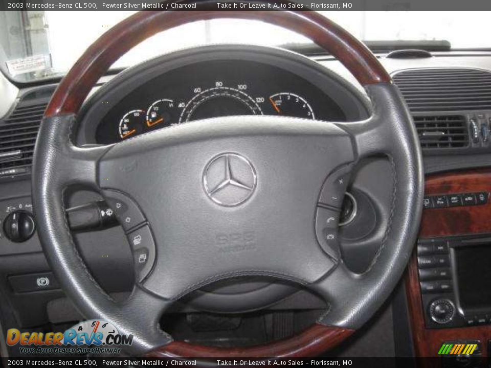 2003 Mercedes-Benz CL 500 Pewter Silver Metallic / Charcoal Photo #4