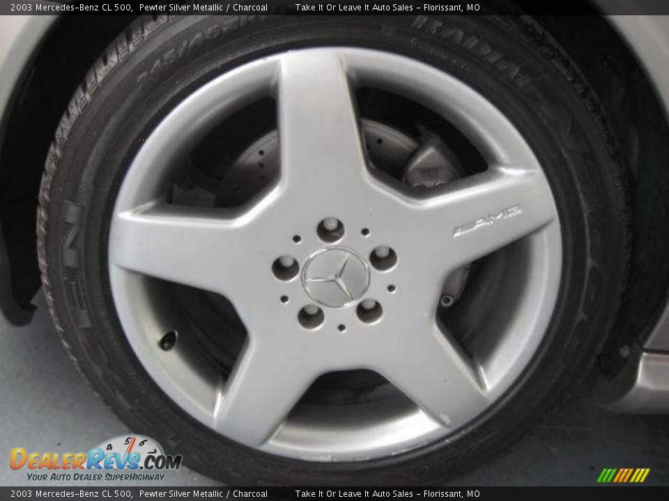 2003 Mercedes-Benz CL 500 Pewter Silver Metallic / Charcoal Photo #5