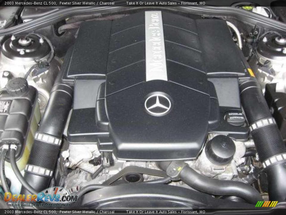 2003 Mercedes-Benz CL 500 Pewter Silver Metallic / Charcoal Photo #6