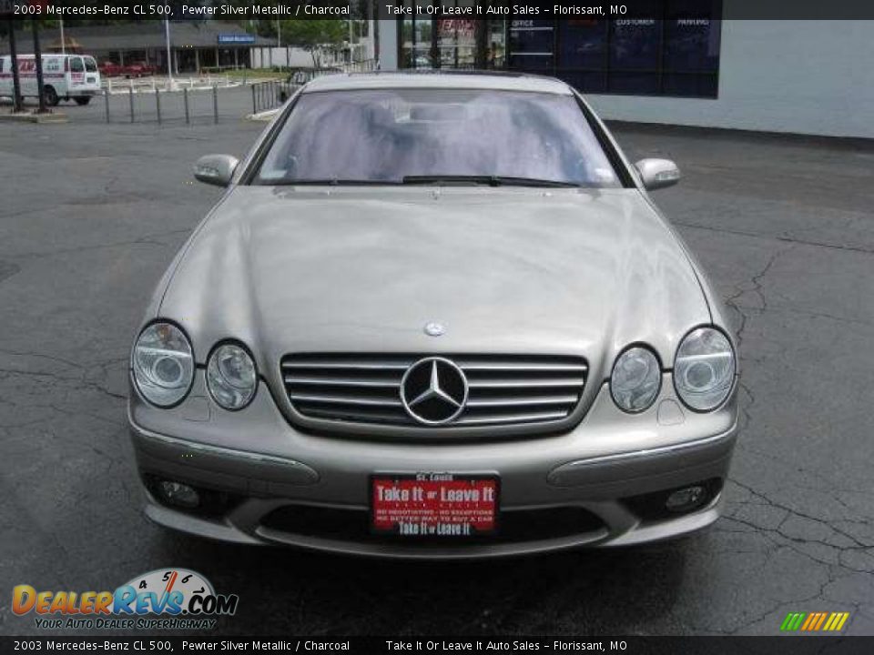 2003 Mercedes-Benz CL 500 Pewter Silver Metallic / Charcoal Photo #7