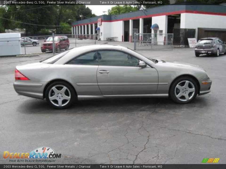 2003 Mercedes-Benz CL 500 Pewter Silver Metallic / Charcoal Photo #8