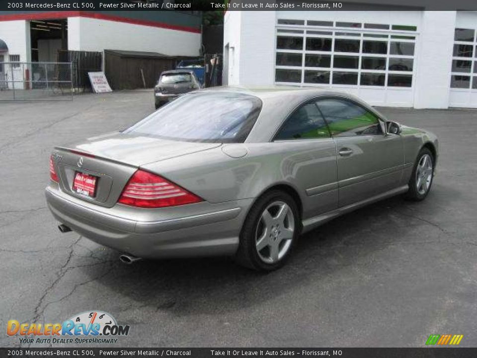 2003 Mercedes-Benz CL 500 Pewter Silver Metallic / Charcoal Photo #9