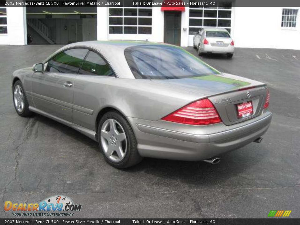 2003 Mercedes-Benz CL 500 Pewter Silver Metallic / Charcoal Photo #11