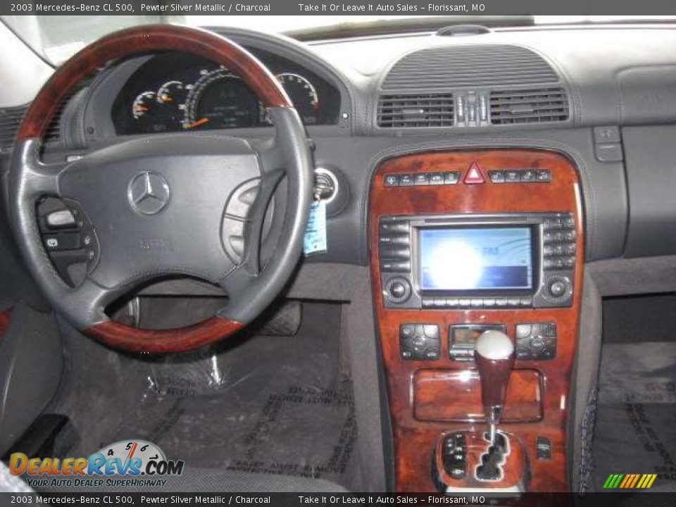 2003 Mercedes-Benz CL 500 Pewter Silver Metallic / Charcoal Photo #12