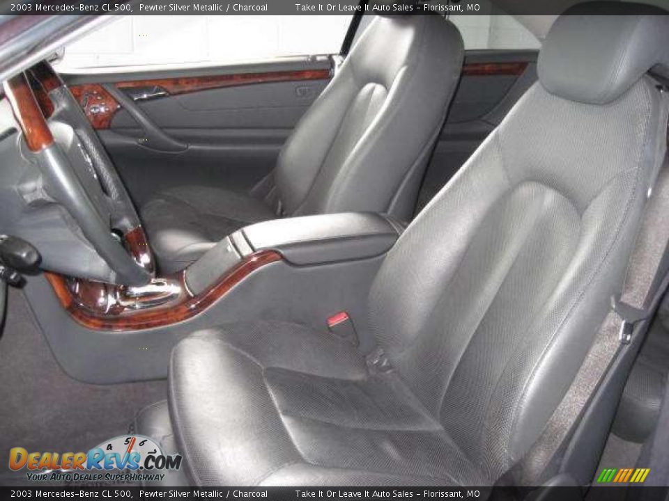 2003 Mercedes-Benz CL 500 Pewter Silver Metallic / Charcoal Photo #13