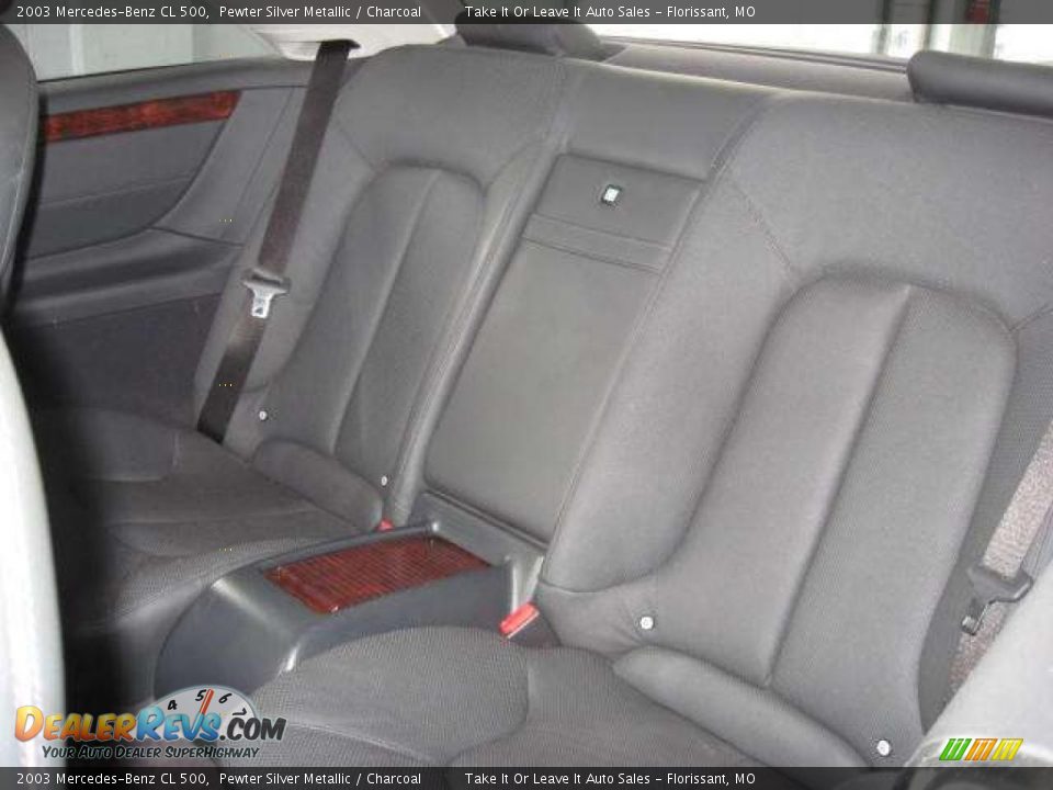 2003 Mercedes-Benz CL 500 Pewter Silver Metallic / Charcoal Photo #14