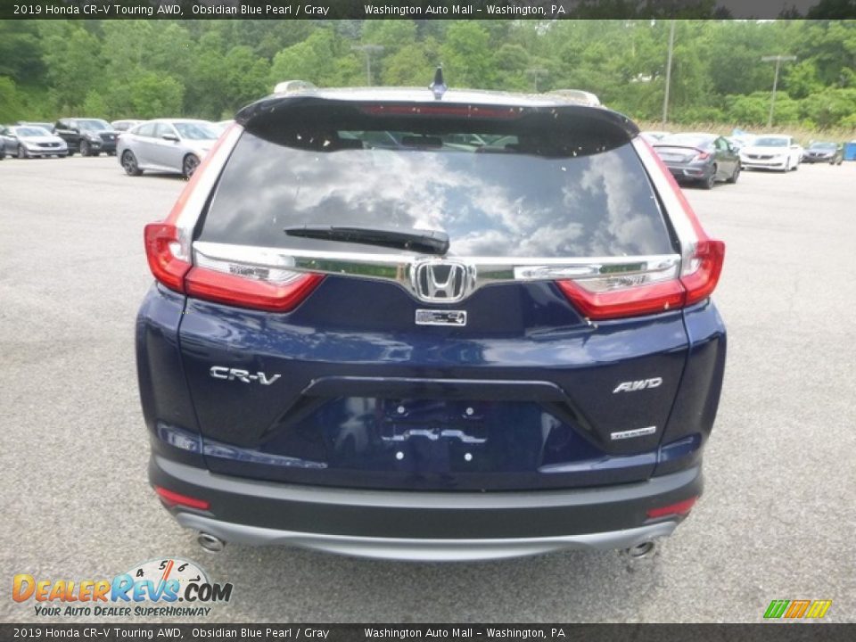 2019 Honda CR-V Touring AWD Obsidian Blue Pearl / Gray Photo #3