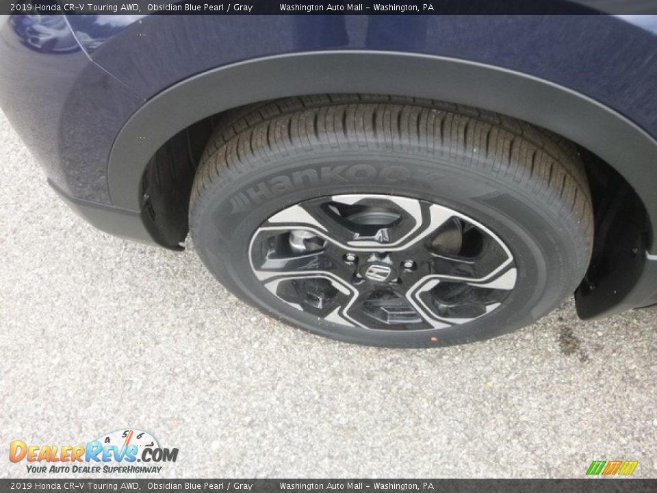 2019 Honda CR-V Touring AWD Obsidian Blue Pearl / Gray Photo #7