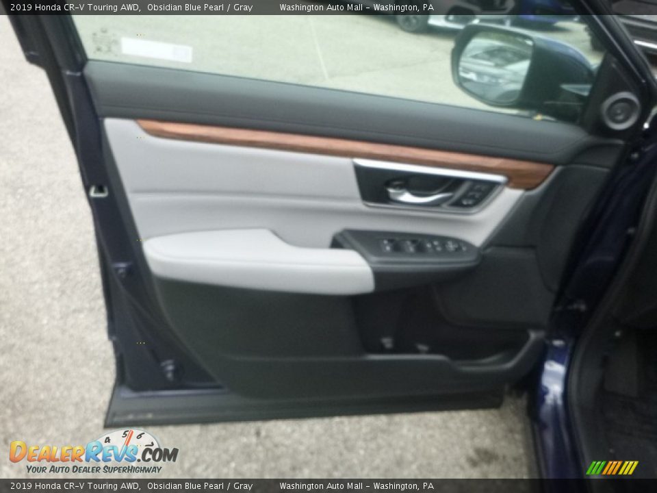2019 Honda CR-V Touring AWD Obsidian Blue Pearl / Gray Photo #11