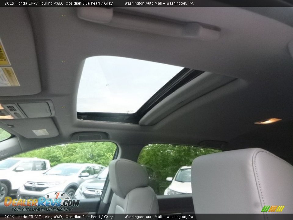 2019 Honda CR-V Touring AWD Obsidian Blue Pearl / Gray Photo #13