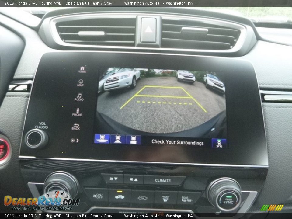 2019 Honda CR-V Touring AWD Obsidian Blue Pearl / Gray Photo #15