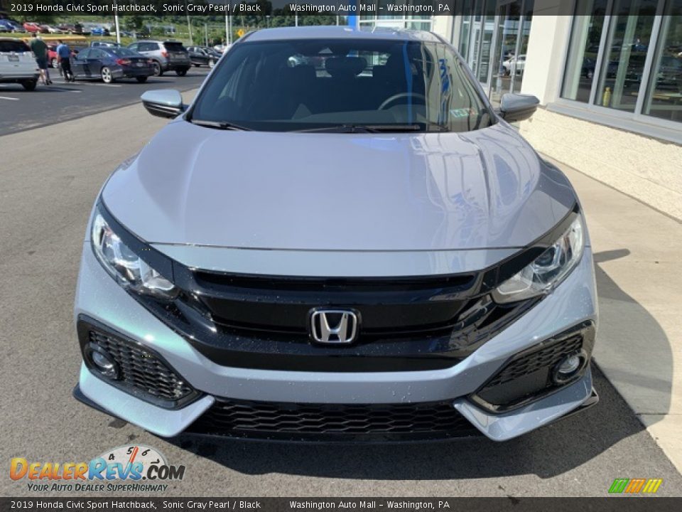 2019 Honda Civic Sport Hatchback Sonic Gray Pearl / Black Photo #3