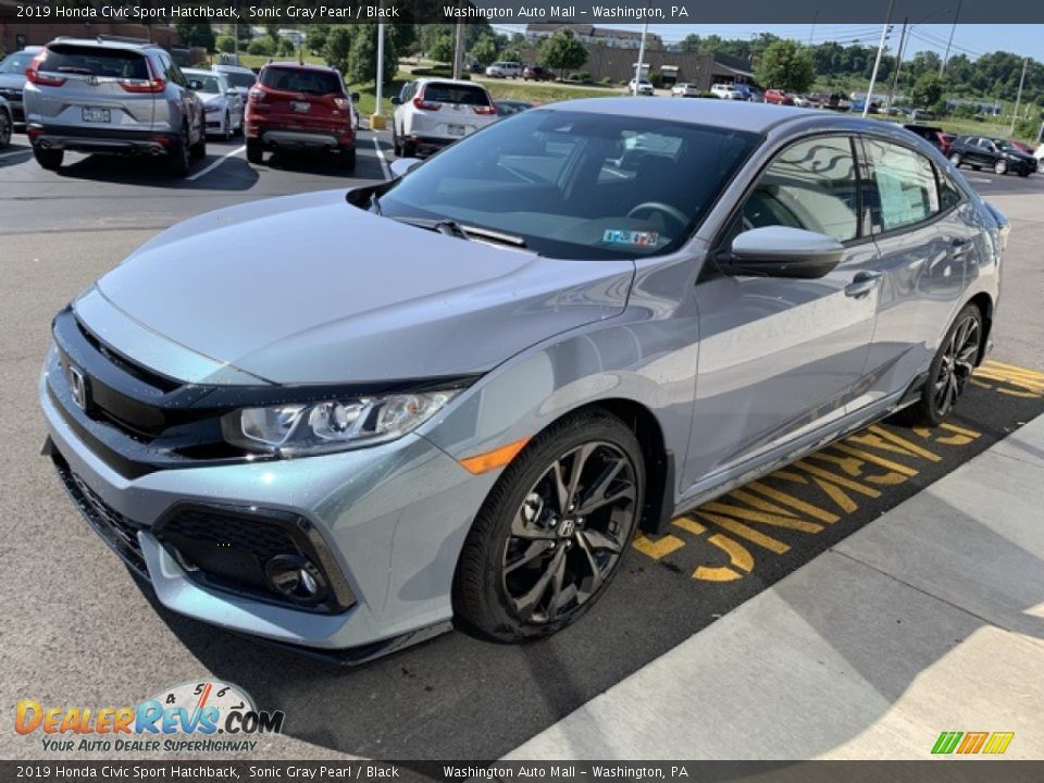 2019 Honda Civic Sport Hatchback Sonic Gray Pearl / Black Photo #4